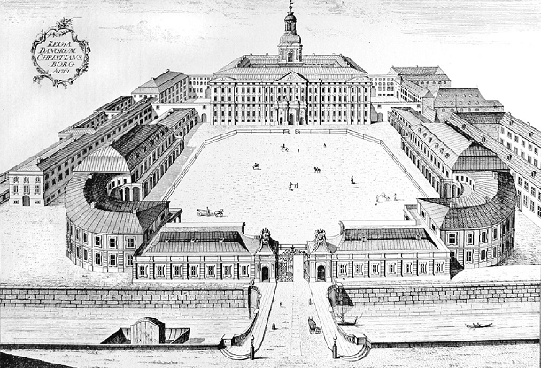 Château de Christiansborg - gravure